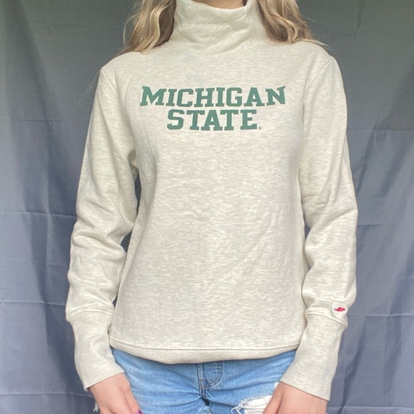 Michigan State Medium League Thick Soft Longsleeve Turtleneck Sweater - Picture 5 of 16